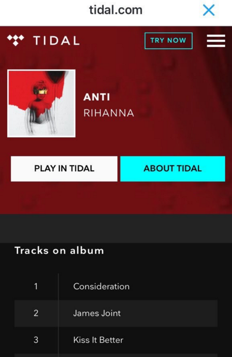 Anti download from Tidal